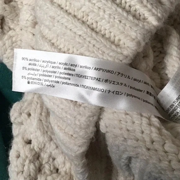 NWT. Zara Ecru Cable-Knit Sweater. Size S. - Picture 10 of 10